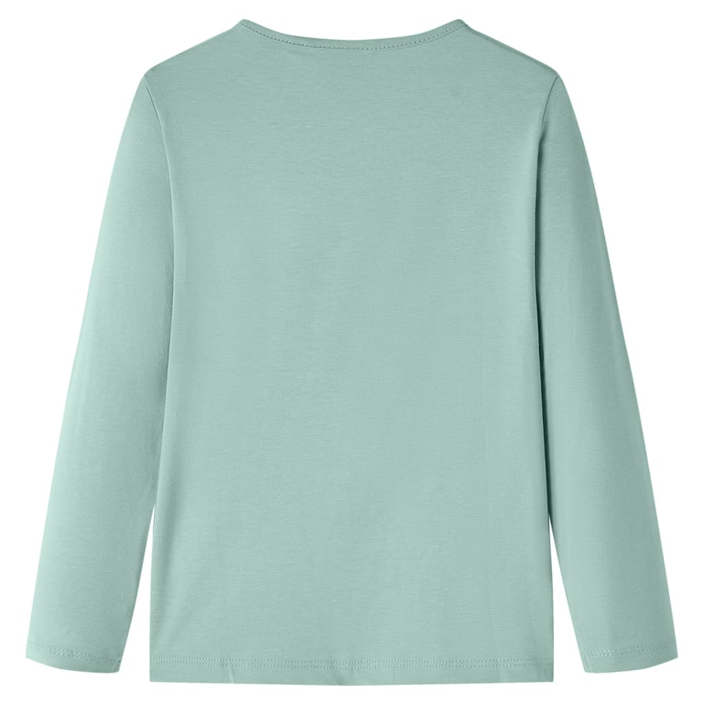 Vidaxl kindershirt met lange mouwen 104 middelmintkleurig