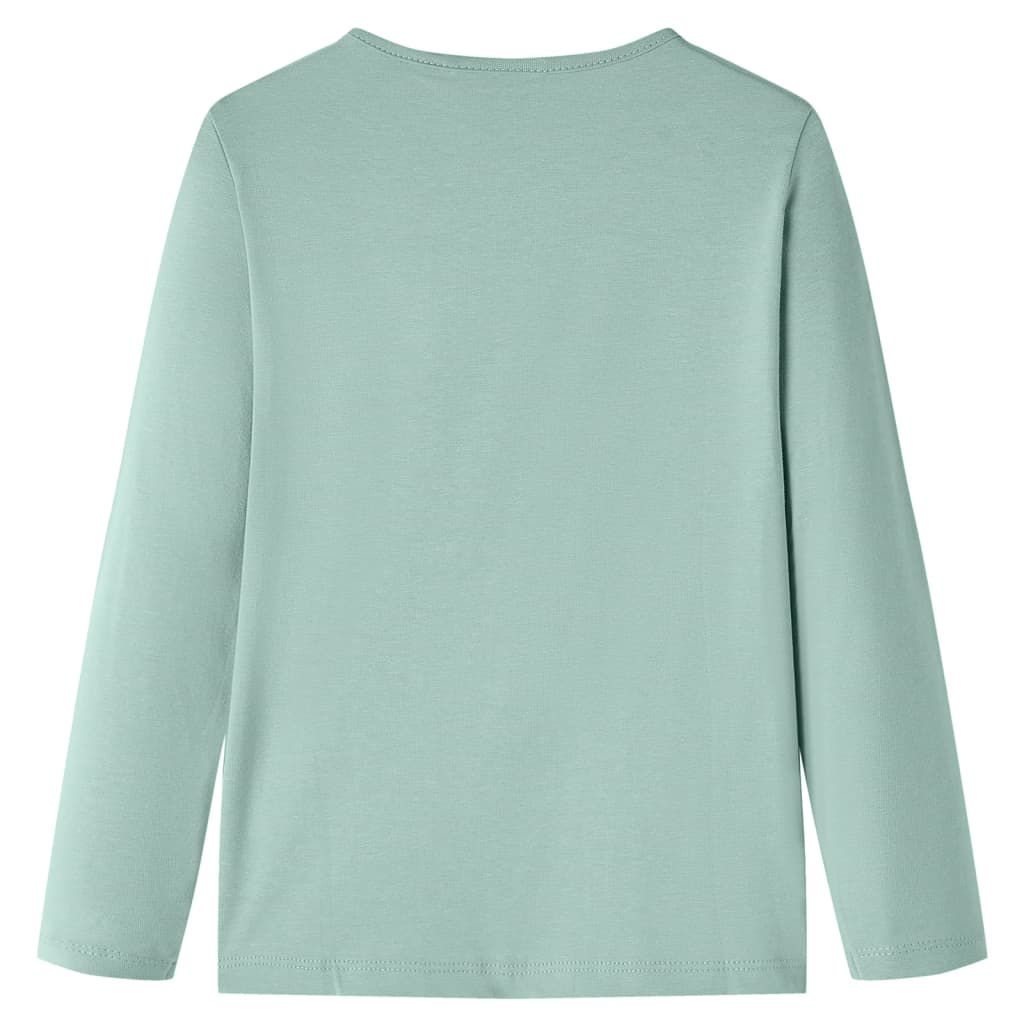 Vidaxl kindershirt met lange mouwen 116 middelmintkleurig