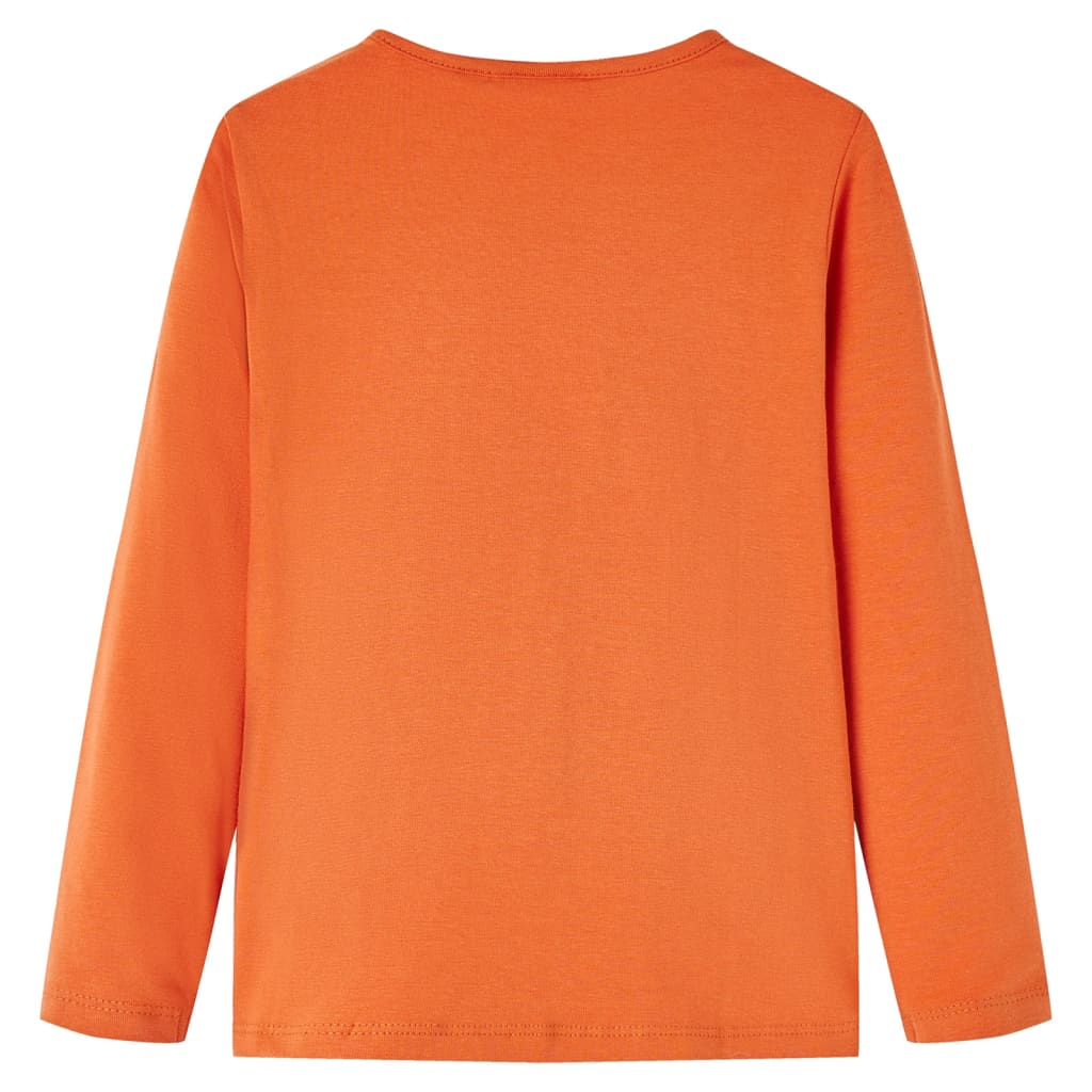Vidaxl kindershirt met lange mouwen 140 oranjebruin