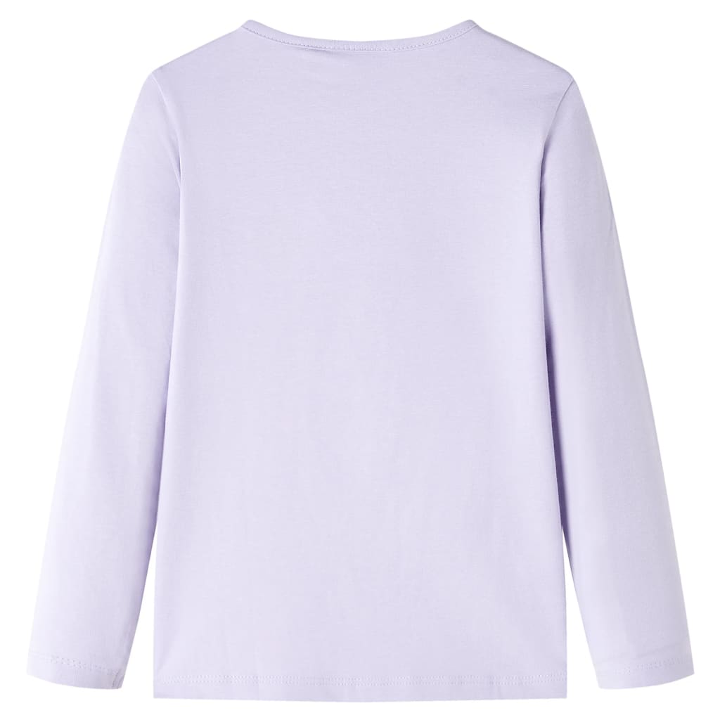 Vidaxl kindershirt met lange mouwen 104 lichtlila