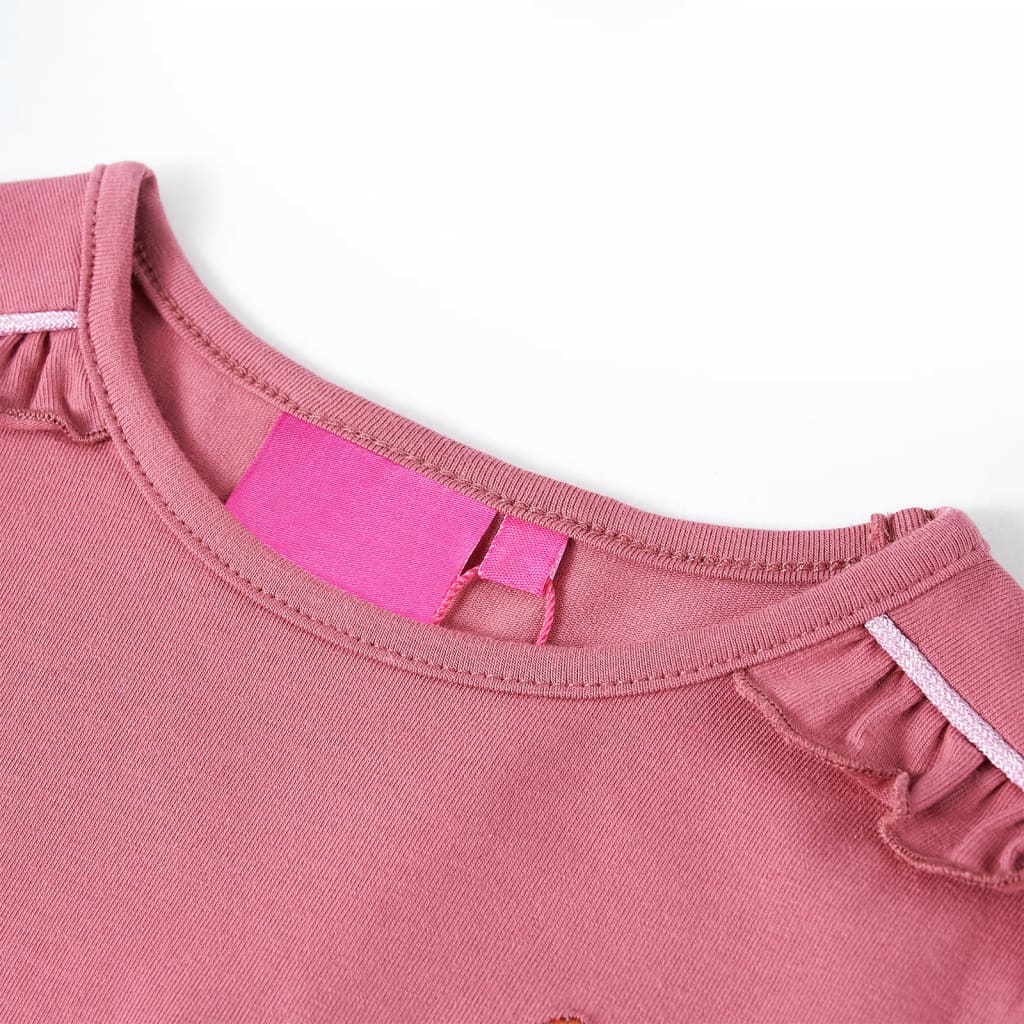 Vidaxl kindershirt met lange mouwen 104 frambozenkleurig
