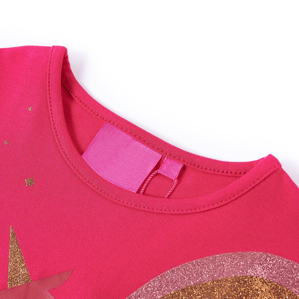 Vidaxl kindershirt met lange mouwen 116 felroze