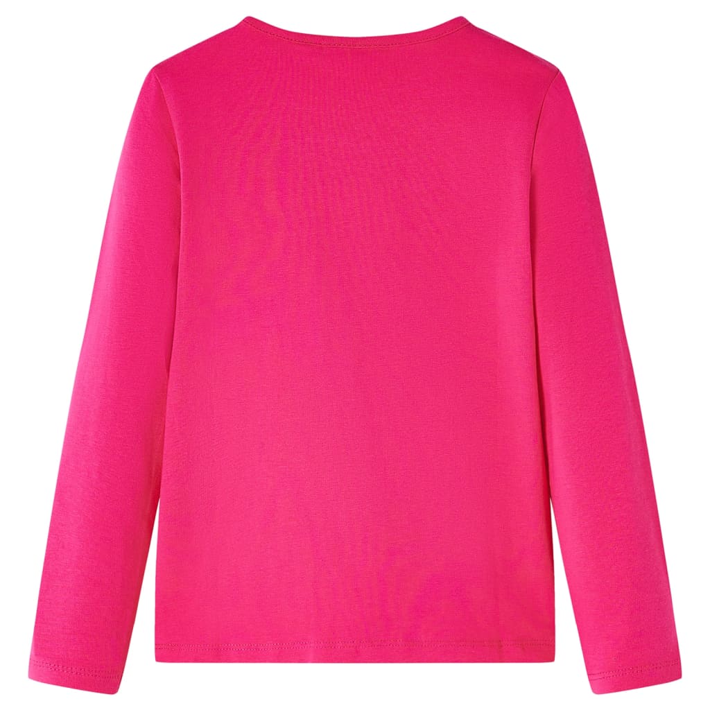 Vidaxl kindershirt met lange mouwen 140 felroze