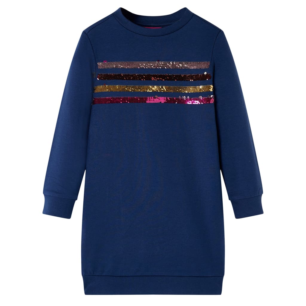 Vidaxl kinderjurk 116 marineblauw