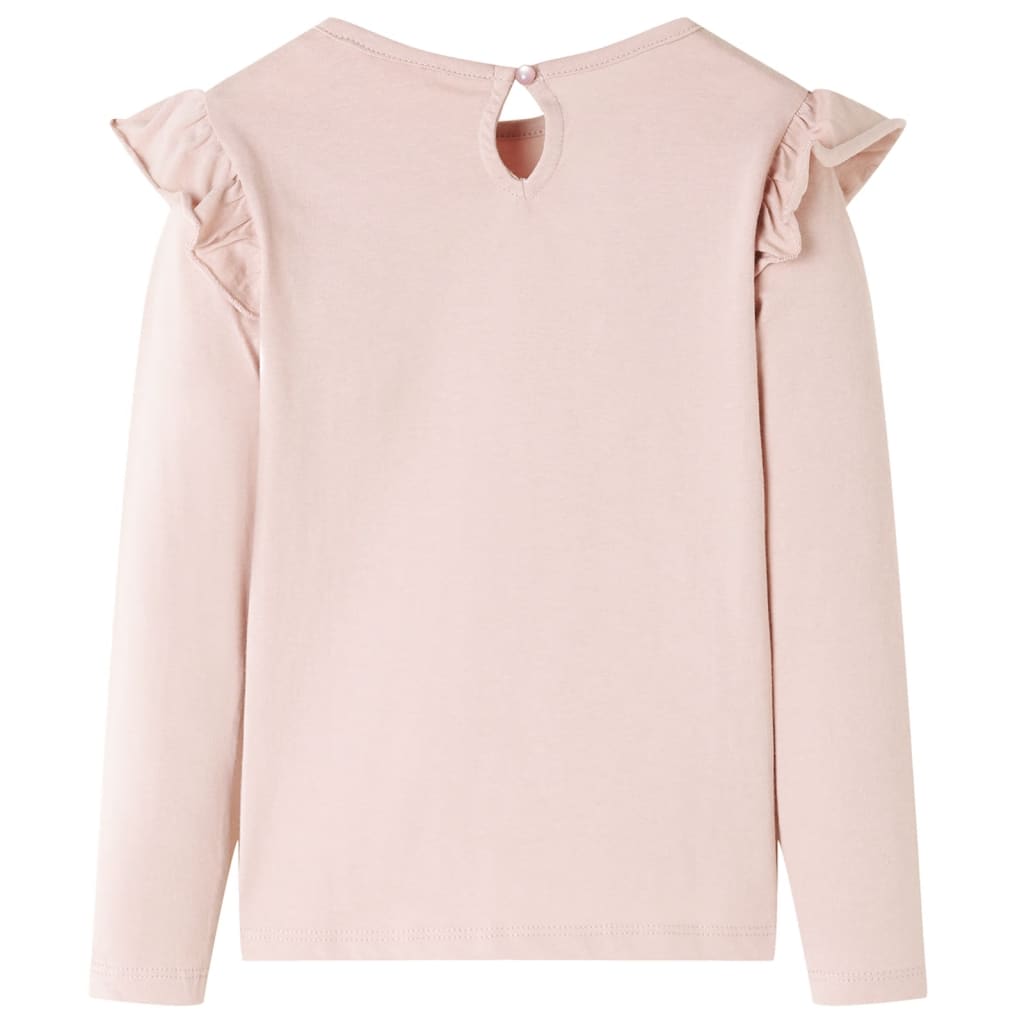 Vidaxl kindershirt met lange mouwen 92 roze