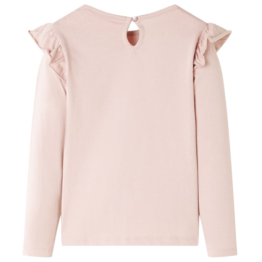 Vidaxl kindershirt met lange mouwen 116 roze