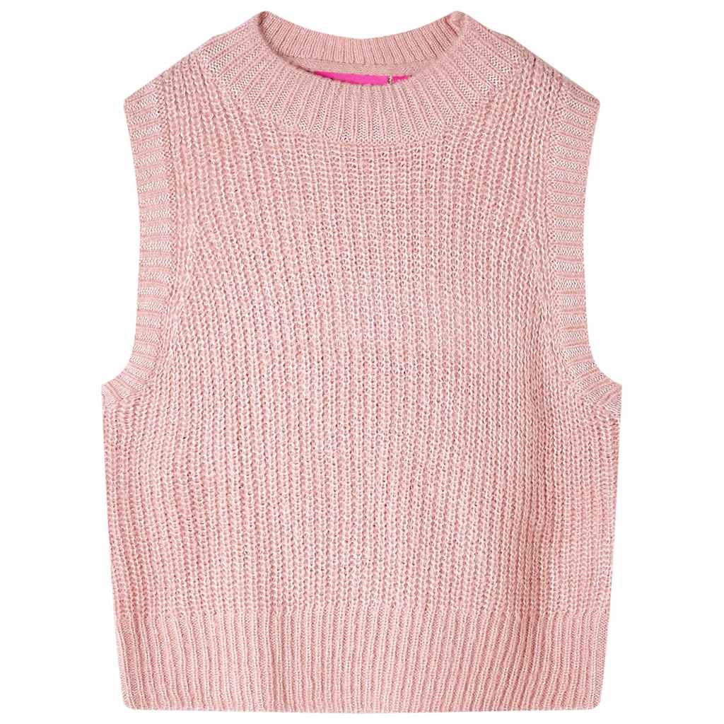 Vidaxl kinderspencer gebreid 92 lichtroze