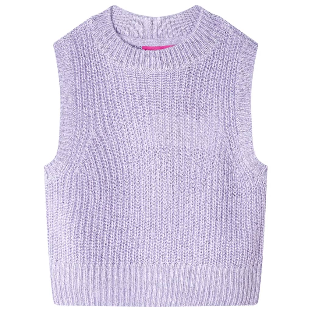 Vidaxl kinderspencer gebreid 104 lichtlila