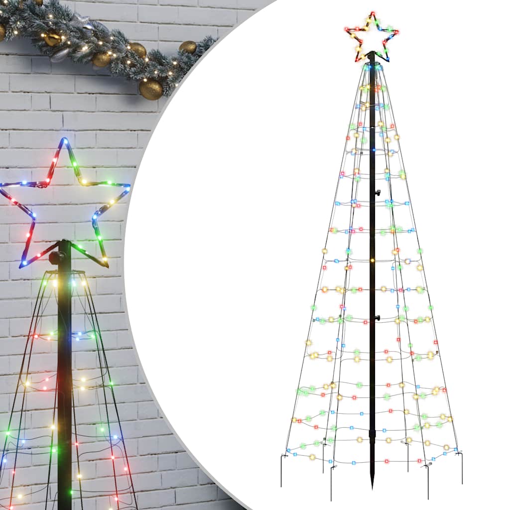 Vidaxl led-kerstboom met spikes 220 leds cartoon 180 cm