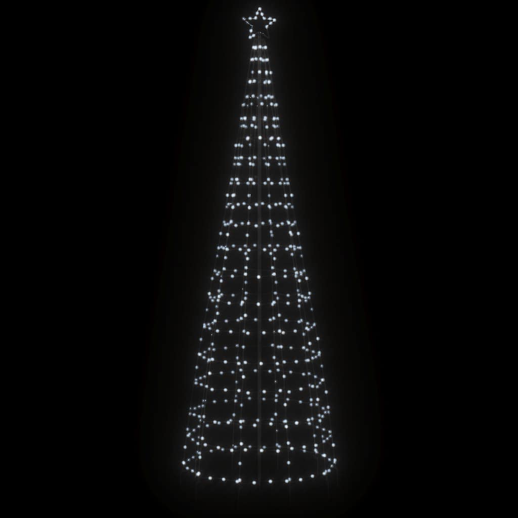 Vidaxl led-kerstboom met spikes 570 leds koud wit 300 cm