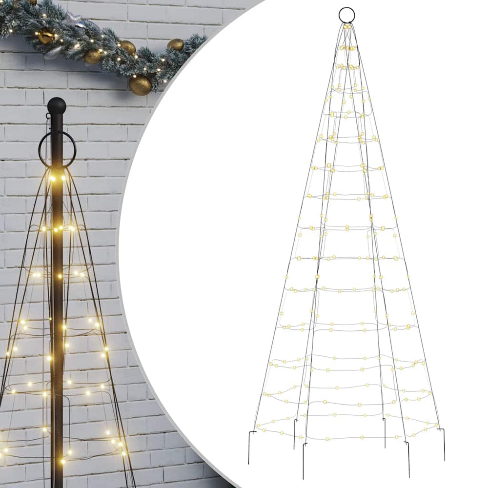 Vidaxl led-kerstboom 200 led's warm wit 180 cm