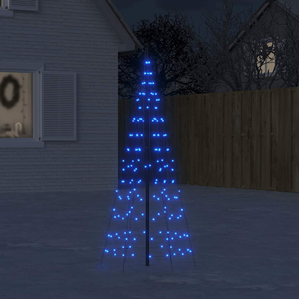 Vidaxl led-kerstboom 200 led's 180 cm blauw