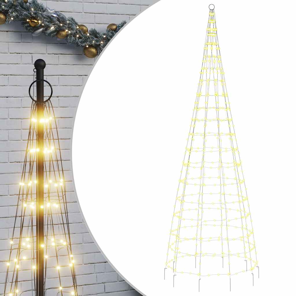 Vidaxl led-kerstboom 550 led's warm wit 300 cm