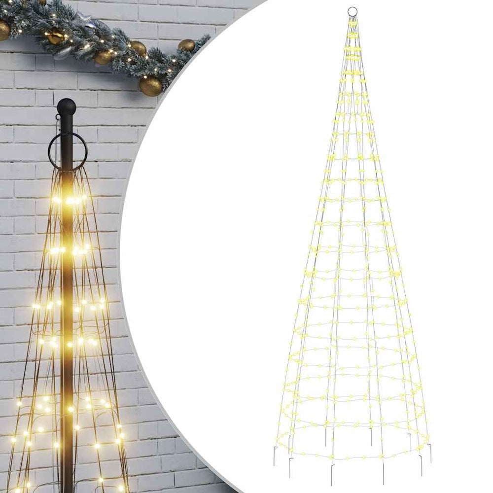 Vidaxl led-kerstboom 550 led's warm wit 300 cm