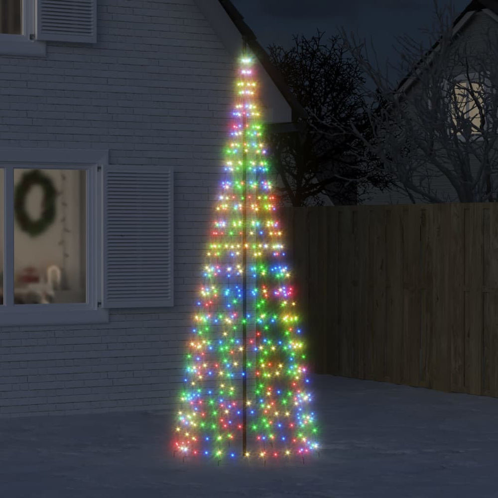 Vidaxl led-kerstboom 550 leds kleurrijk 300 cm