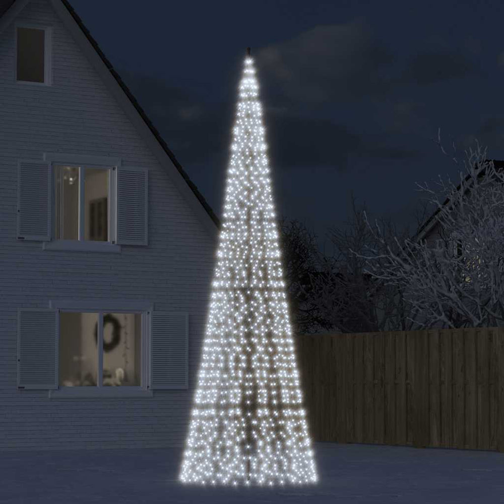 Vidaxl led-kerstboom 1534 leds koud wit 500 cm