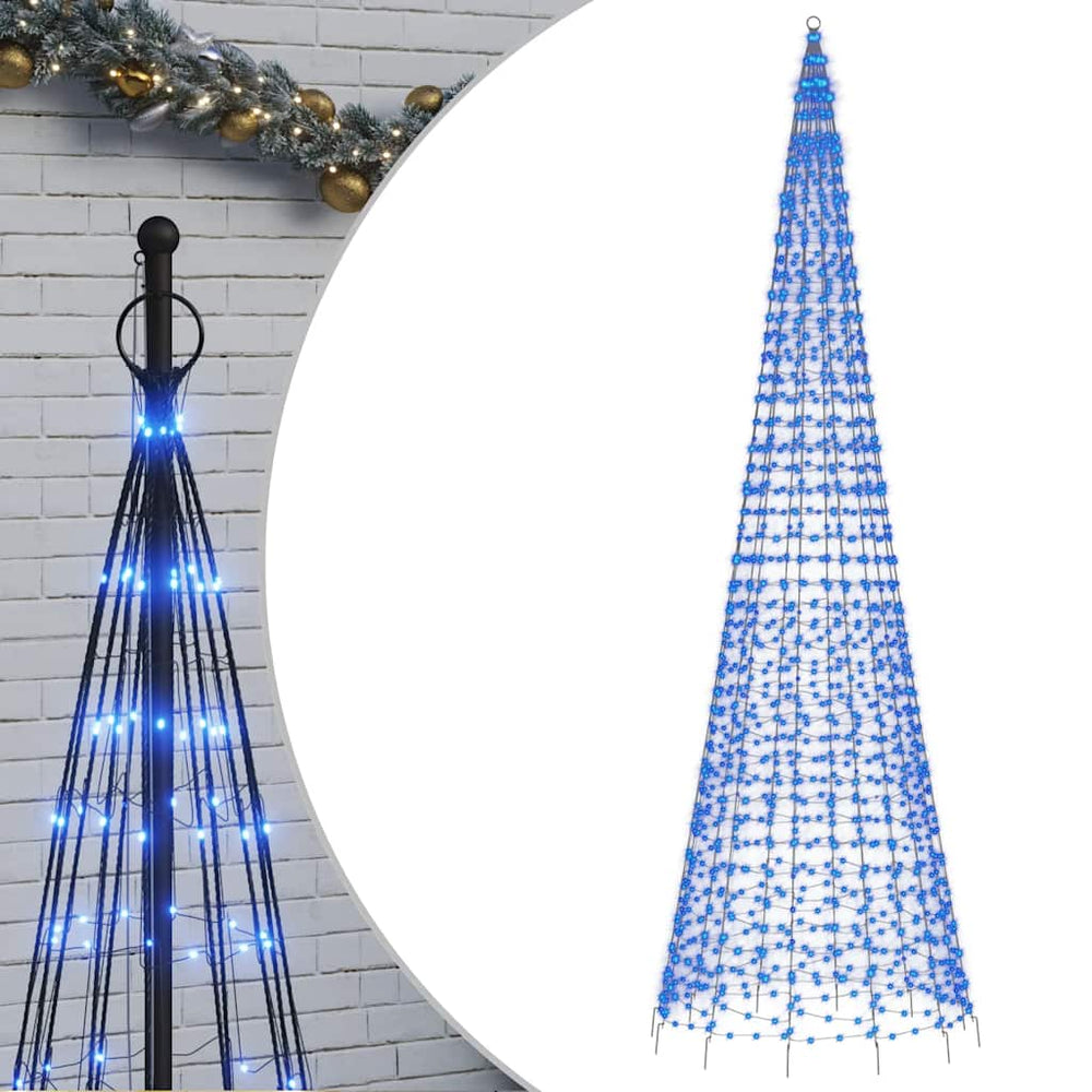 Vidaxl led-kerstboom 1534 leds 500 cm blauw
