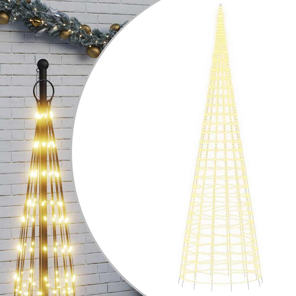 Vidaxl led-kerstboom 3000 leds warm wit 800 cm