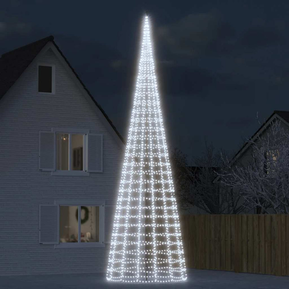 Vidaxl led-kerstboom 3000 leds koud wit 800 cm