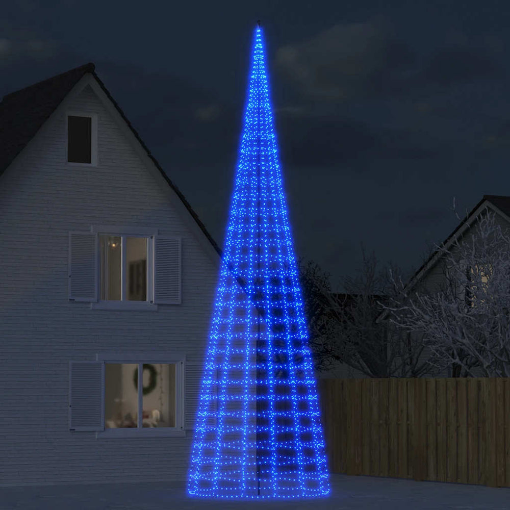 Vidaxl led-kerstboom 3000 led's 800 cm blauw