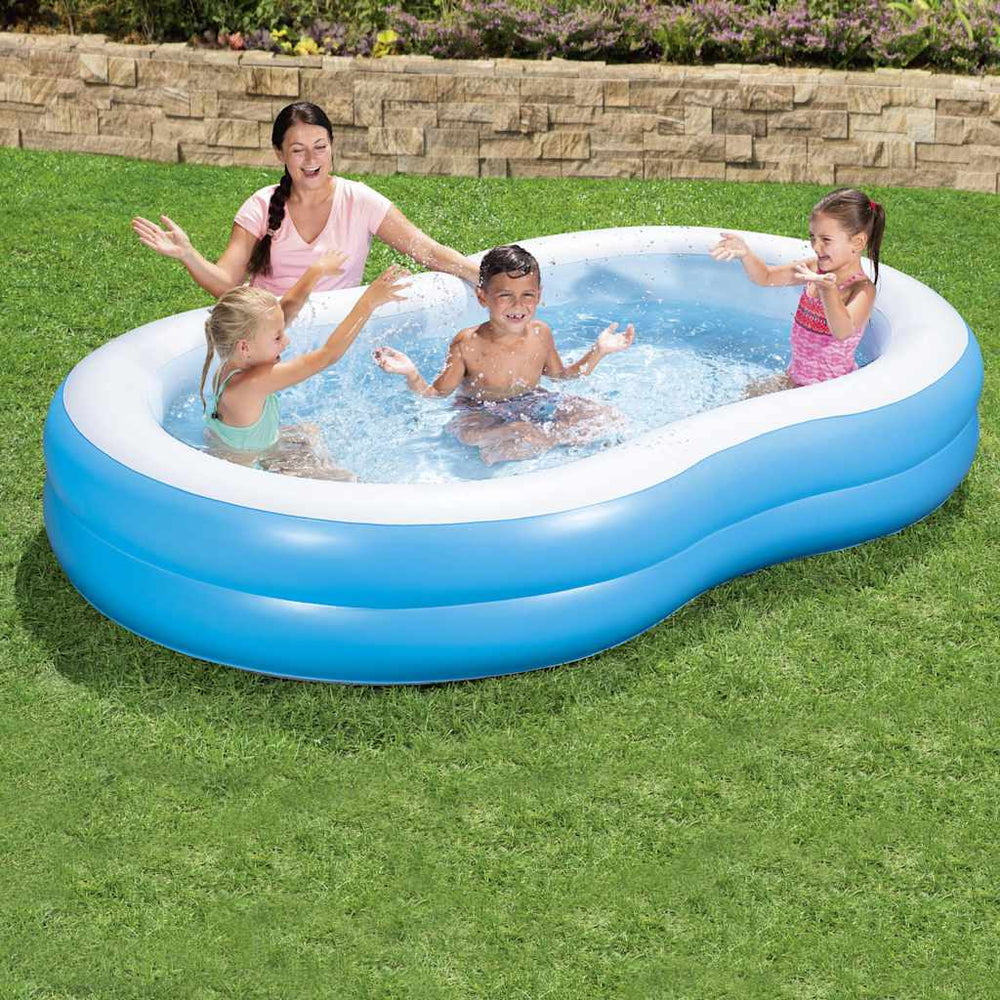 Bestway familiezwembad grote lagune 262x157x46 cm