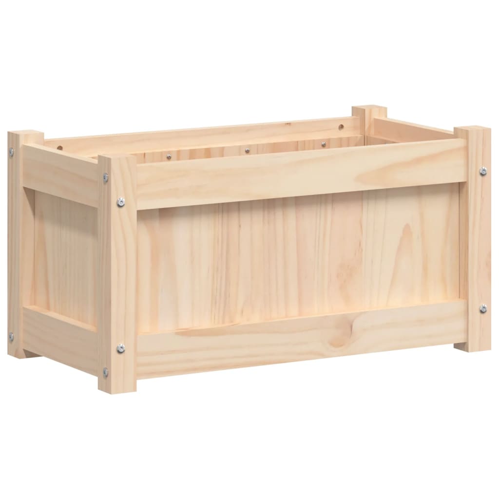 Vidaxl plantenbak 60x31x31 cm massief groenhout