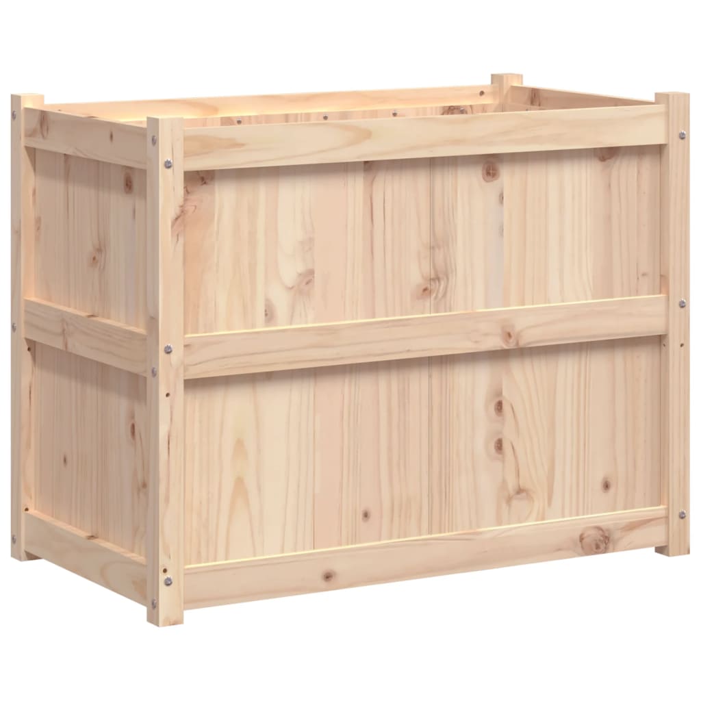 VidaXL Plantenbak 90x50x70 cm massief groenhout