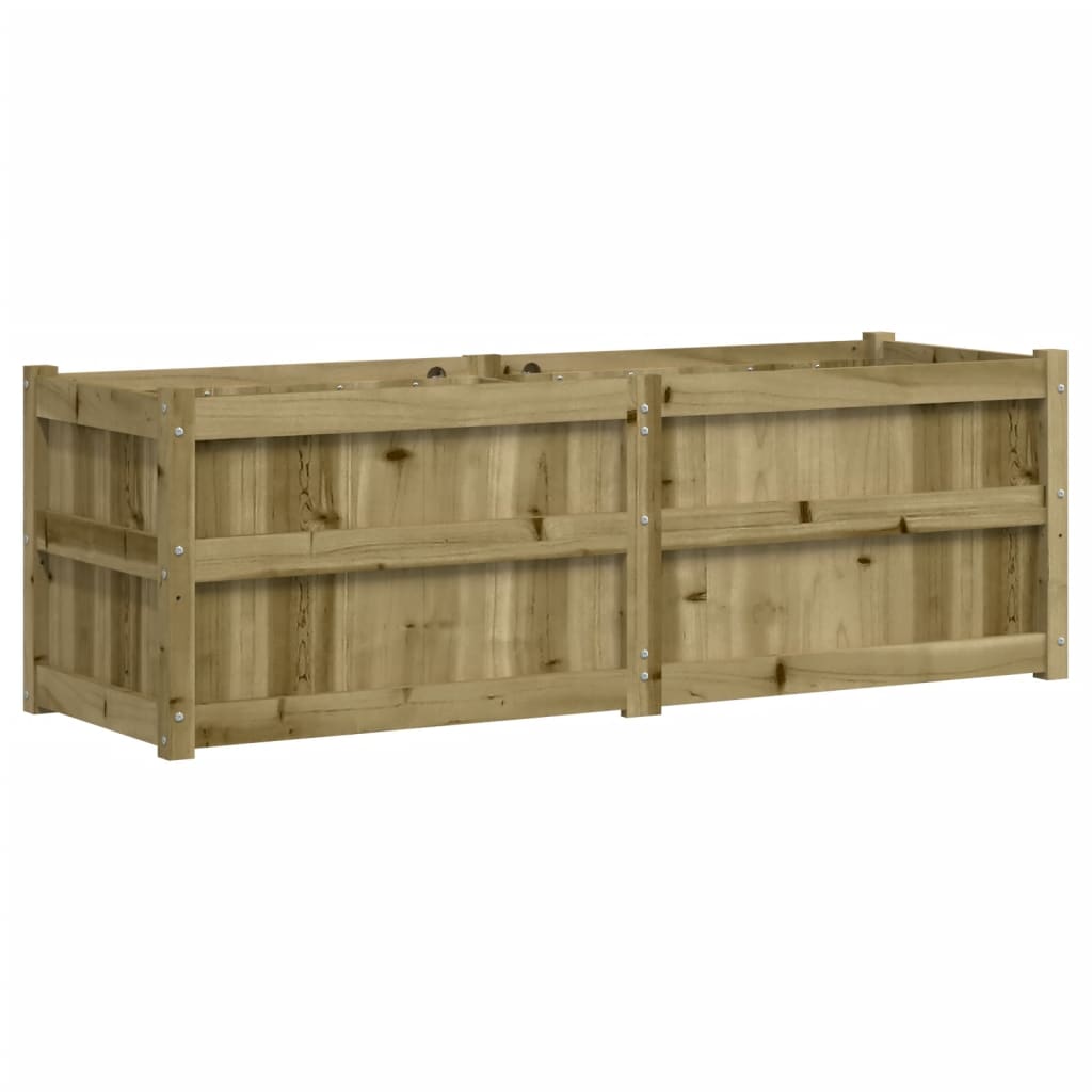 Vidaxl plantenbak 150x50x50 cm geïmpregneerd groenenhout
