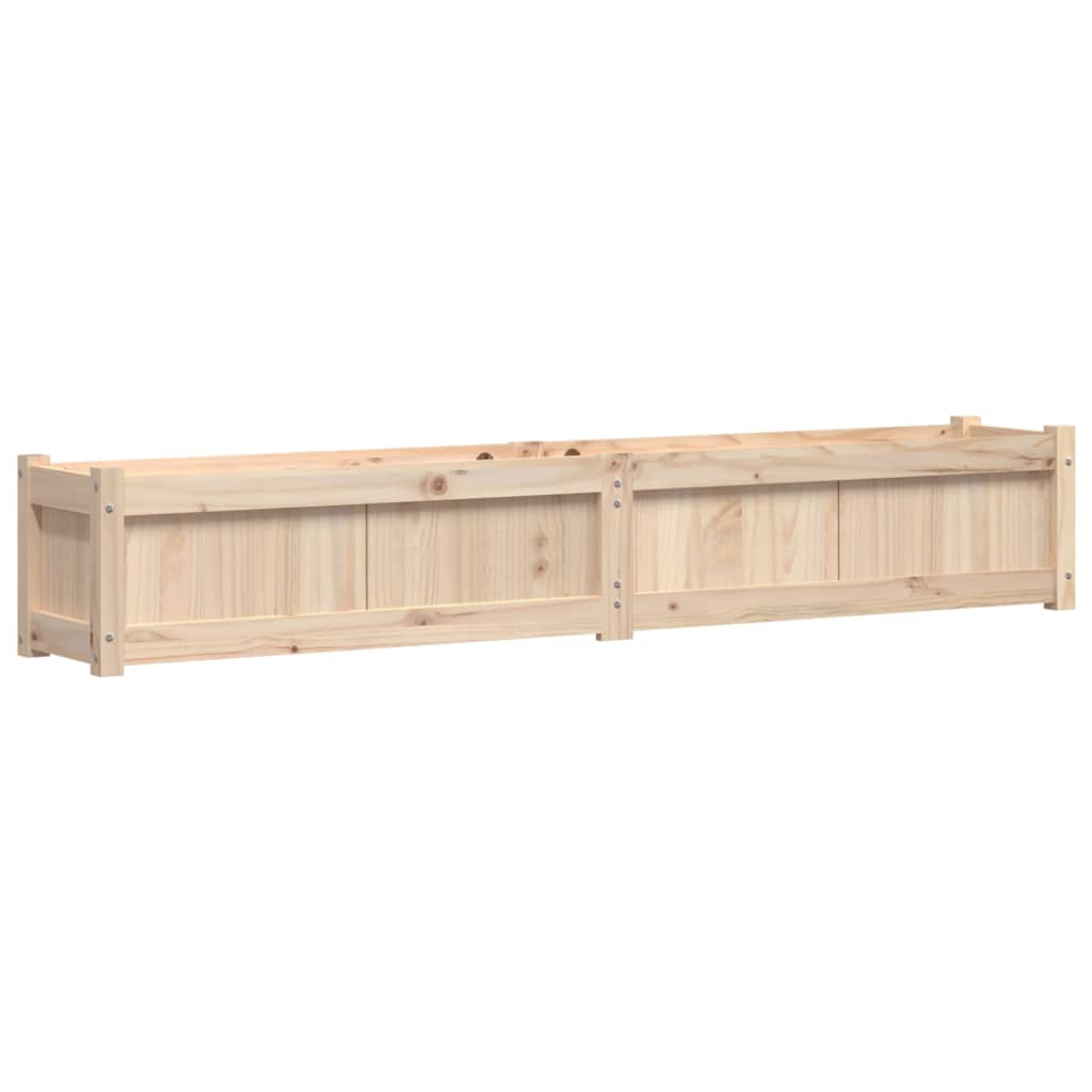 Vidaxl plantenbak 180x31x31 cm massief groenhout