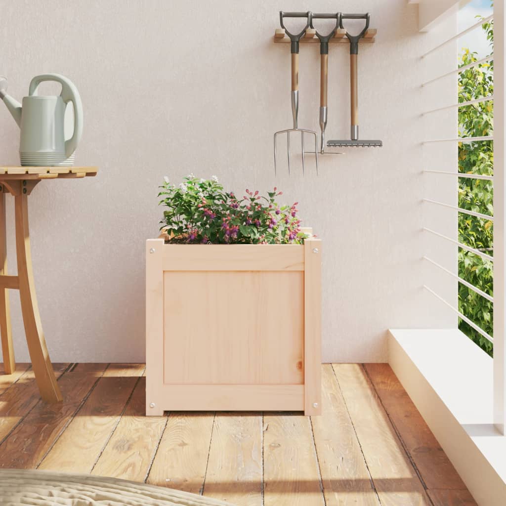 Vidaxl plantenbak 40x40x40 cm massief groenhout