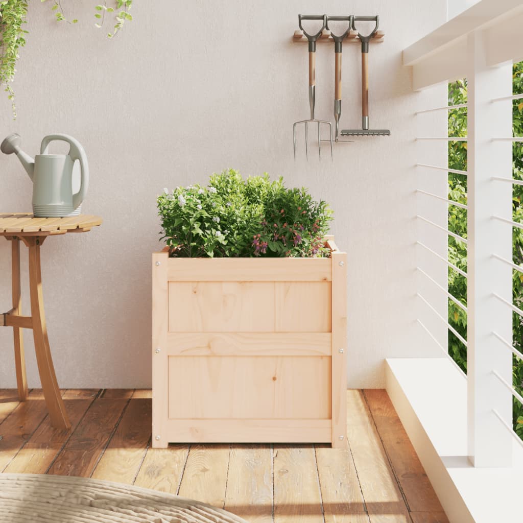 Vidaxl plantenbak 50x50x50 cm massief groenhout