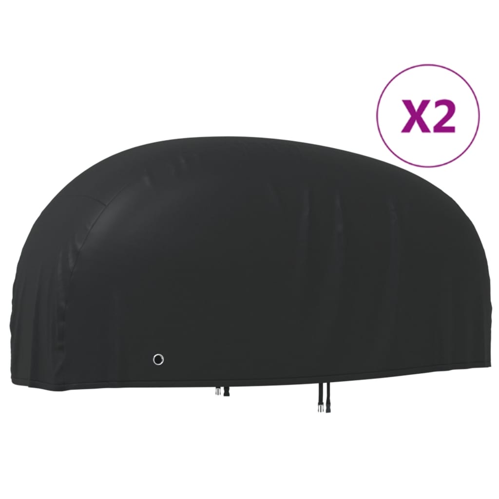 VidaXL Motorhoezen 2 st 230x95x125 cm 210D oxford stof