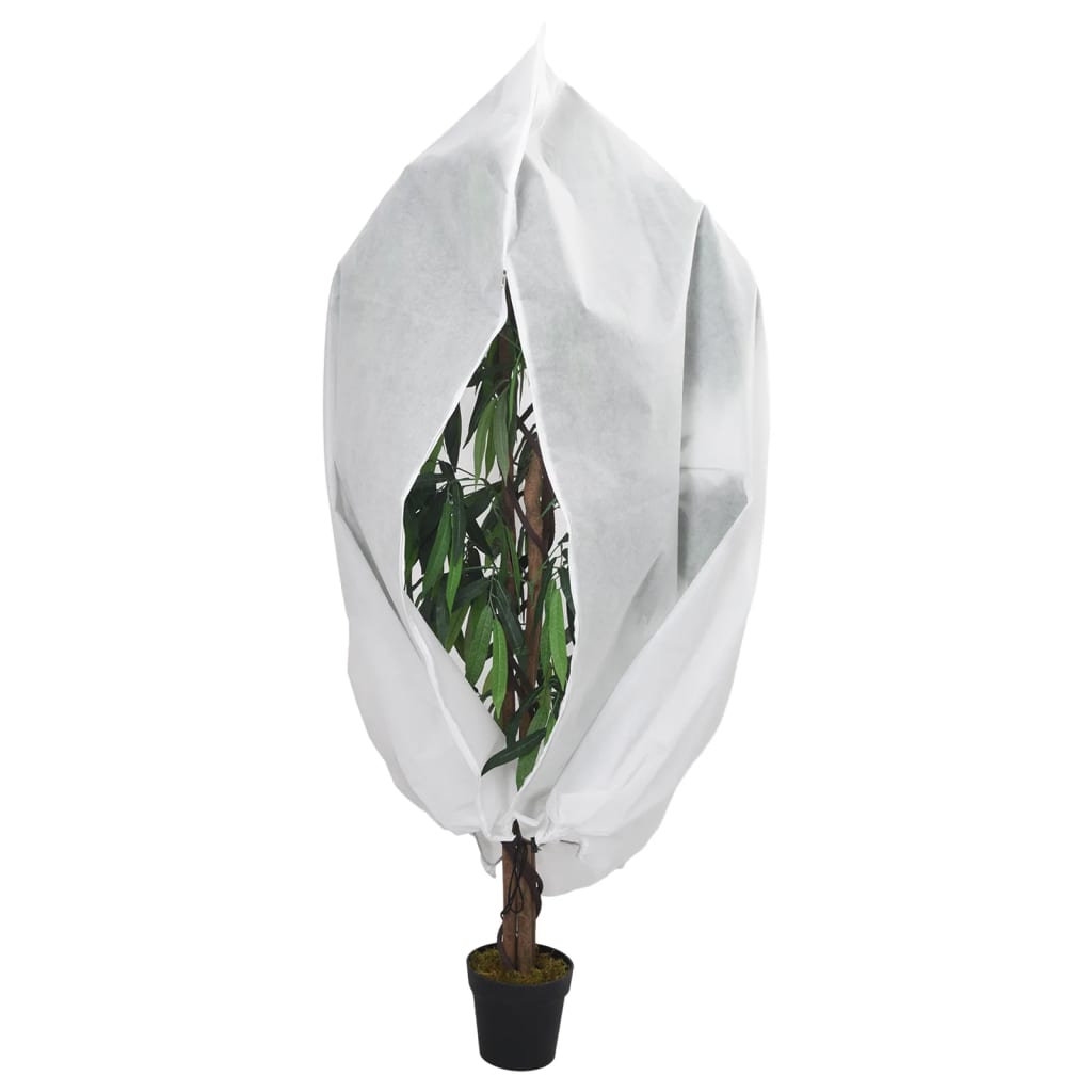 Vidaxl plantenhoezen met ritssluiting 4 st 70 g m² 1x1,55 m