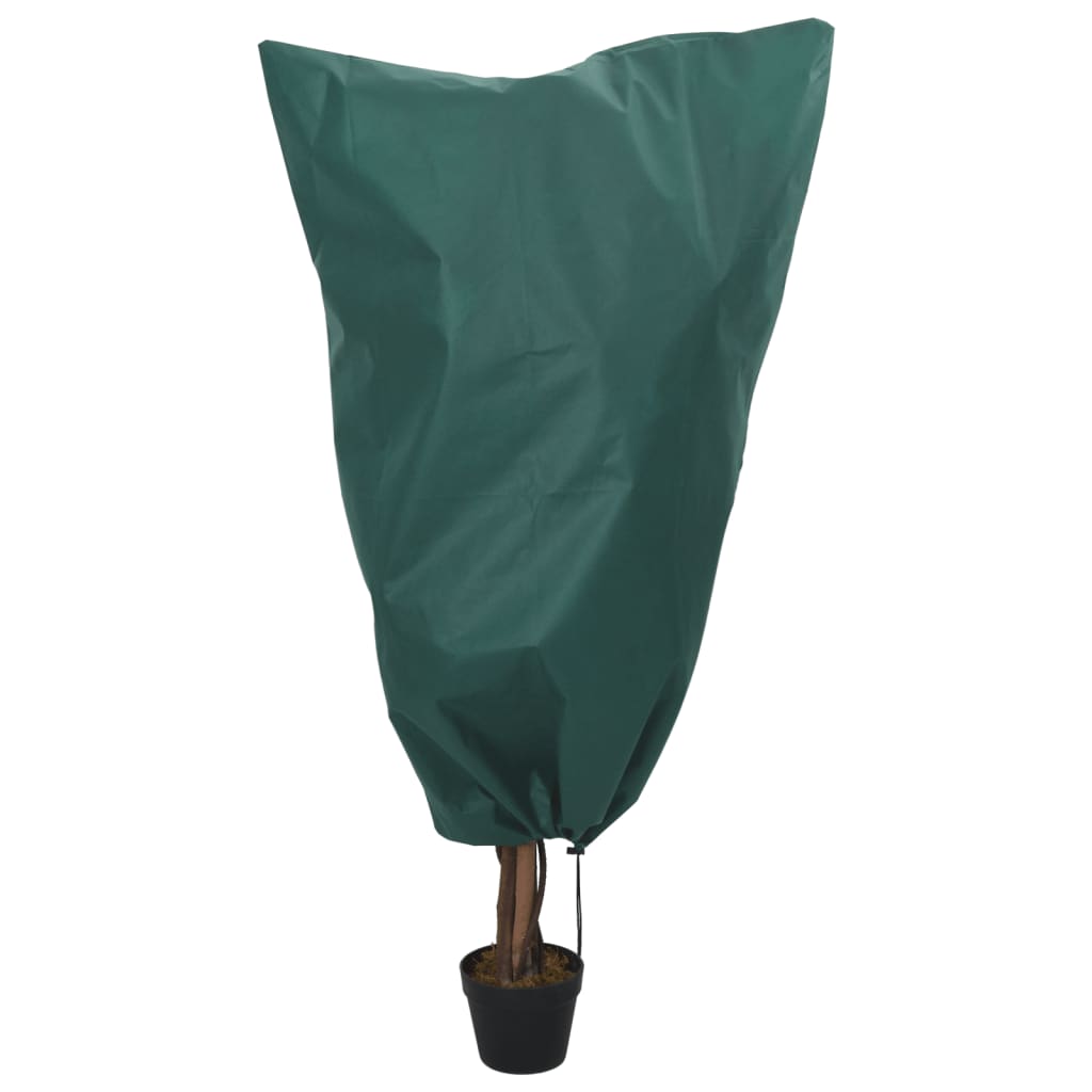 VidaXL Plantenhoezen met trekkoord 12 st 70 g m² 0,8x0,8 m
