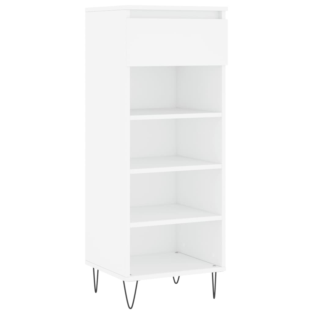 VidaXL Schoenenkast 40x36x105 cm bewerkt hout wit