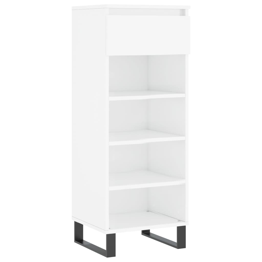 VidaXL Schoenenkast 40x36x105 cm bewerkt hout hoogglans wit