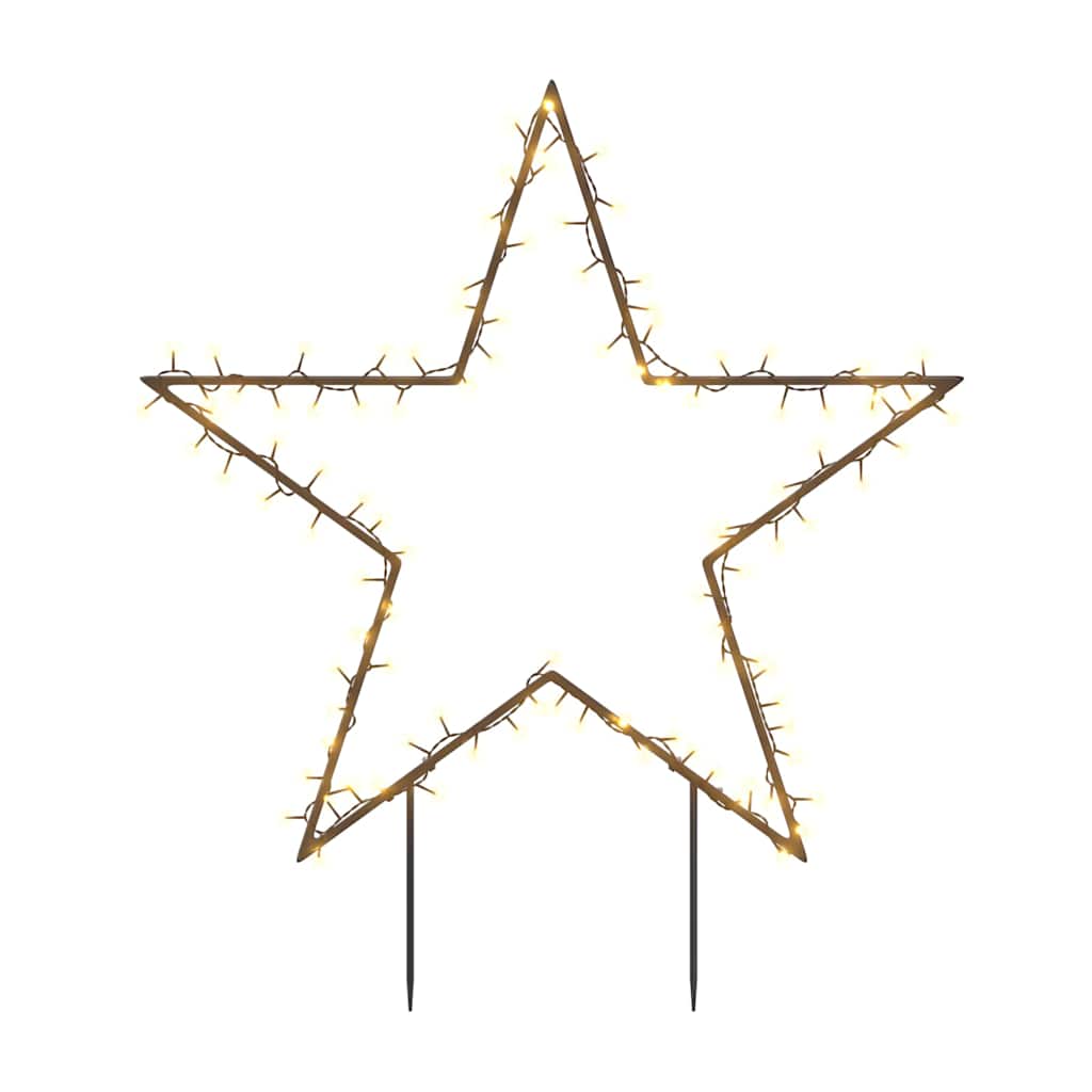 VidaXL Kerstverlichting met ster 115 LED's 85 cm