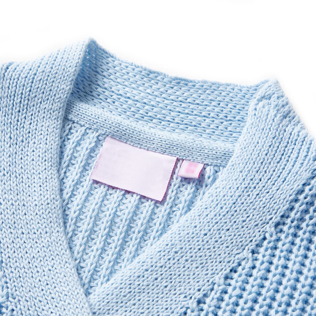 Vidaxl kindervest gebreid 116 blauw