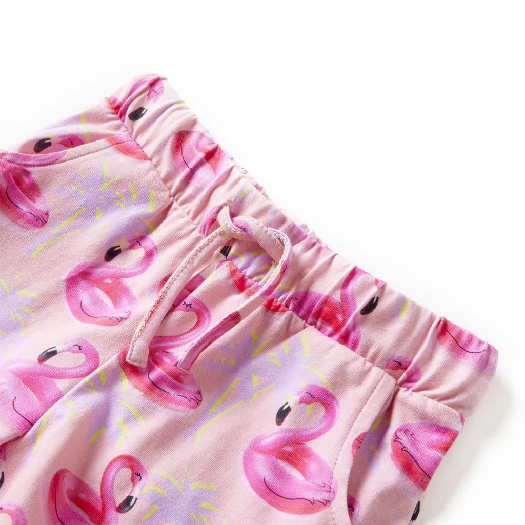 Vidaxl kindershorts met trekkoord 104 lichtroze