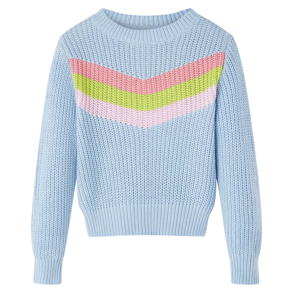 Vidaxl kindertrui gebreid 92 blauw