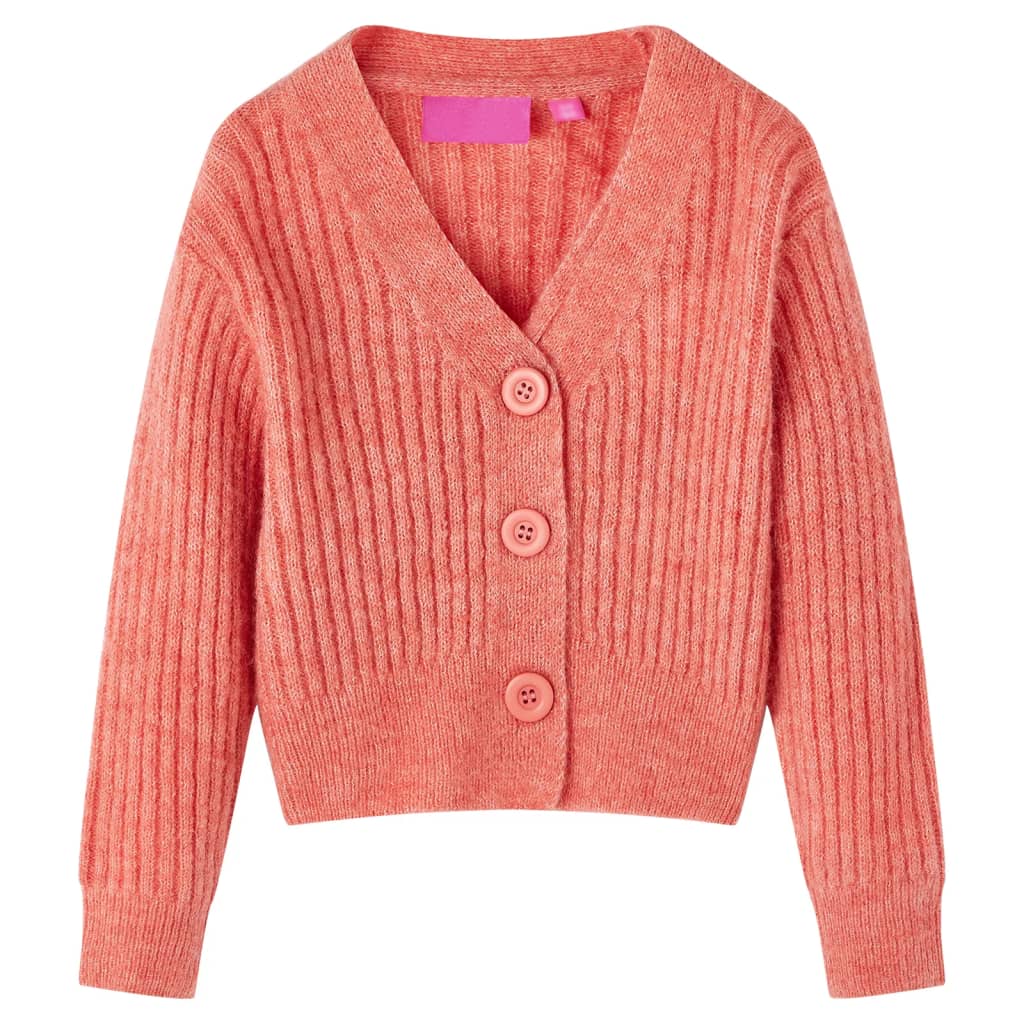 Vidaxl kindervest gebreid 104 middelroze