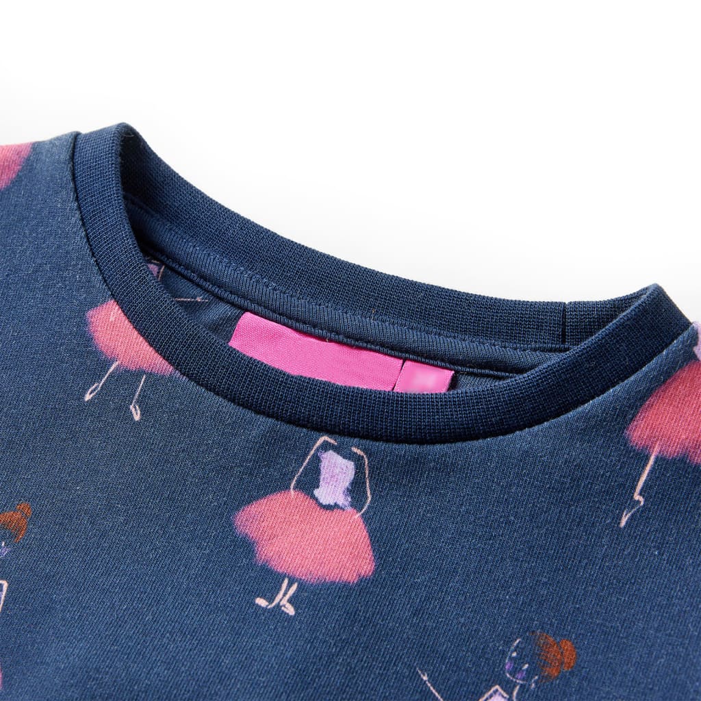 Vidaxl kinderjurk 140 marineblauw