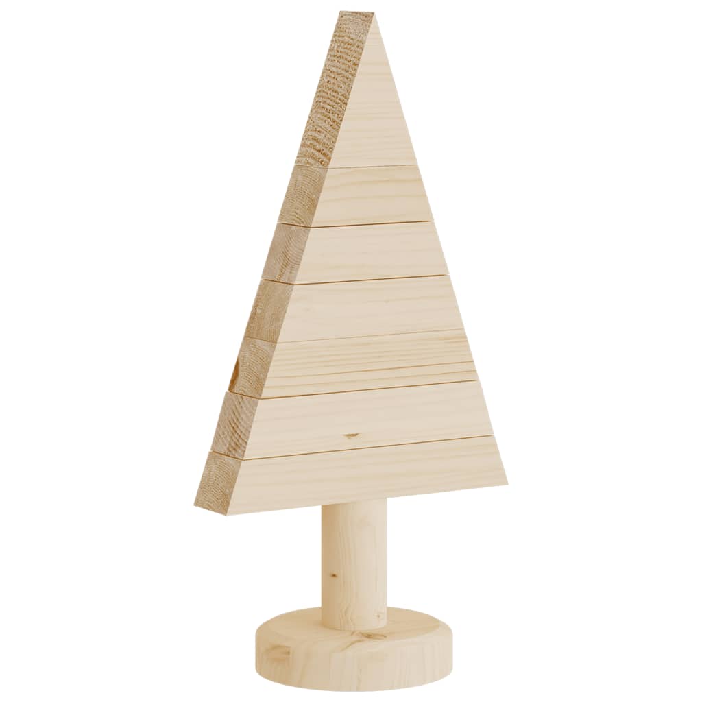 Vidaxl kerstdecoraties kerstboom 2 st 30 cm massief groenenhout
