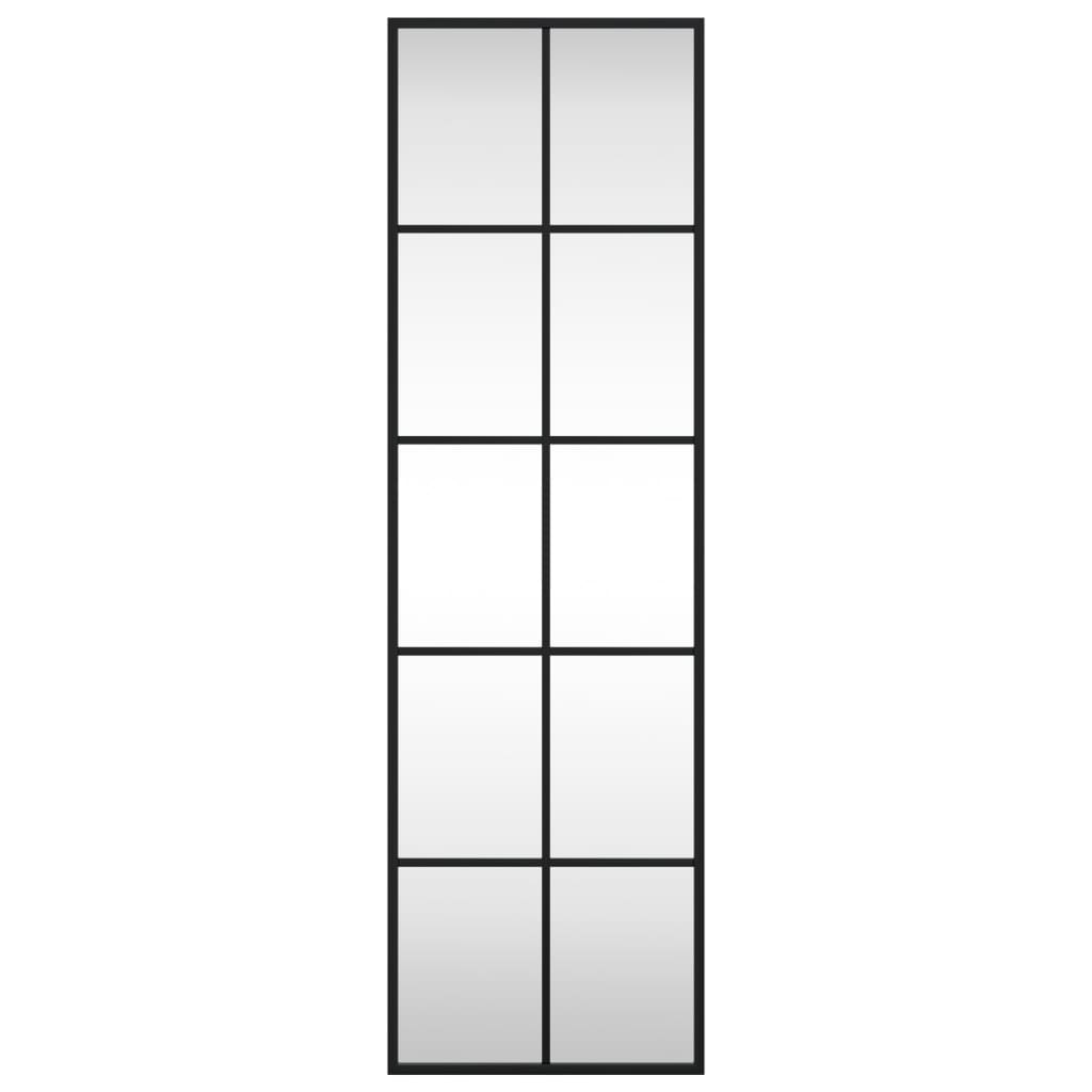 Vidaxl wandspiegel rechthoekig 30x100 cm ijzer zwart