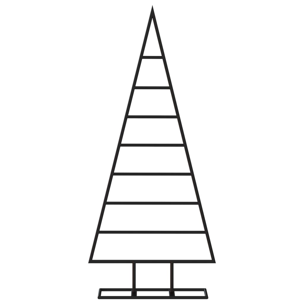 Vidaxl kerstdecoratie kerstboom 125 cm metaal zwart