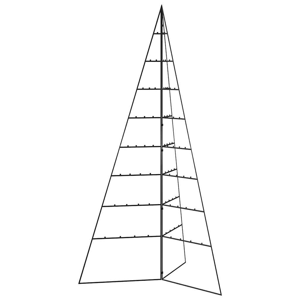 Vidaxl kerstdecoratie kerstboom 180 cm metaal zwart