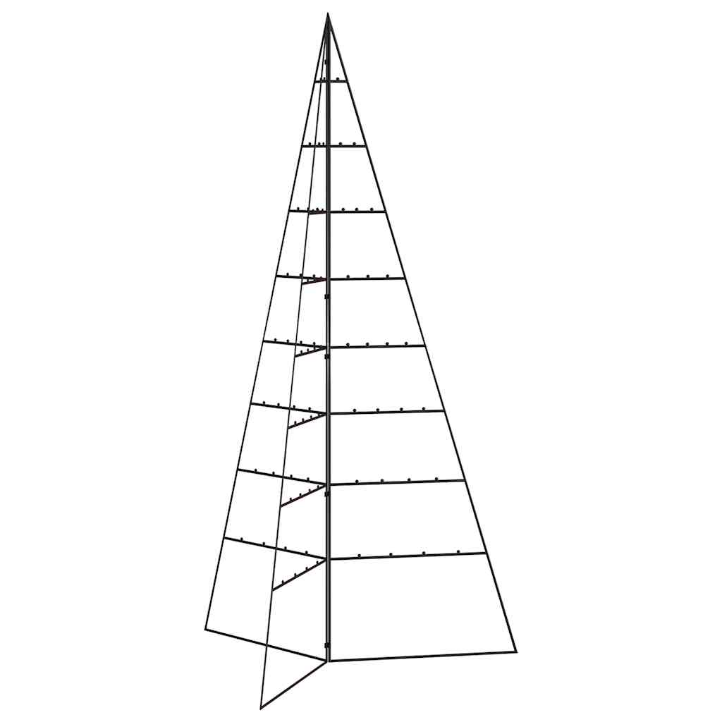 Vidaxl kerstdecoratie kerstboom 180 cm metaal zwart