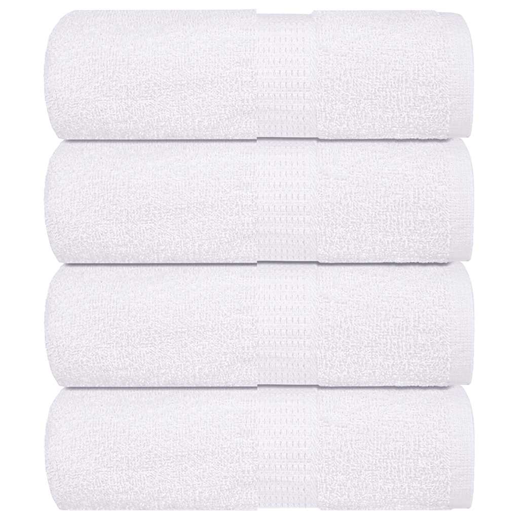 Vidaxl washandjes frogn 4 st 30x30 cm 360 g m² wit