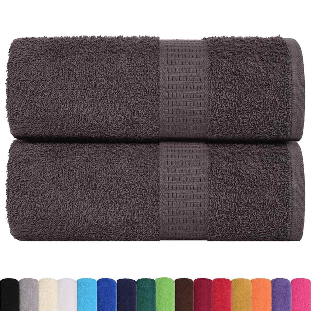 Vidaxl gastendoekjes frogn 2 st 30x50 cm 360 g m² antraciet