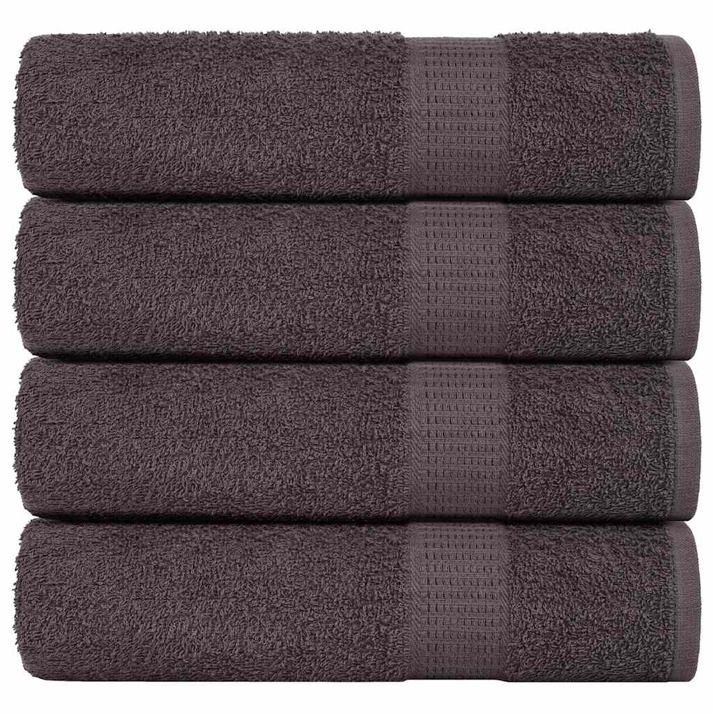 Vidaxl handdoeken frogn 4 st 50x100 cm 360 g m² antraciet
